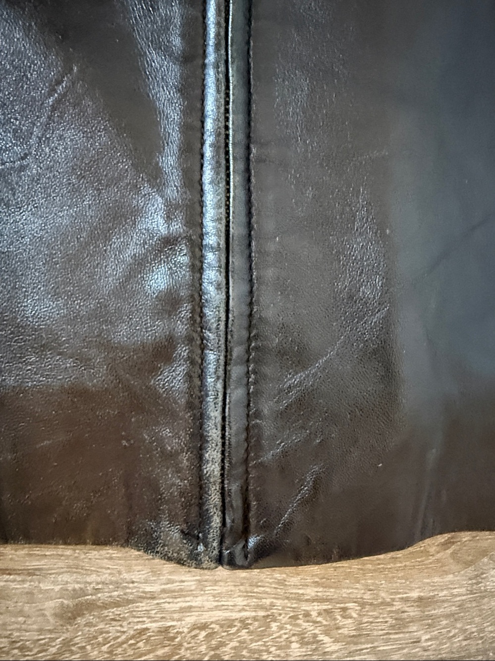 bagatelle SZ M zip front leather jacket. Round neck trim fit. Great condition - Picture 10 of 12